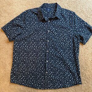 George Men’s Short Sleeve Button-Up Shirt – XL (46-48)